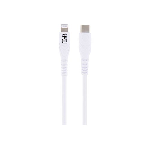 T'nB - Câble Lightning - Lightning mâle pour 24 pin USB-C mâle - 2 m - Certifié MFI - blanc