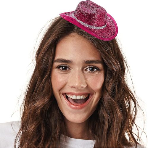 Mini Chapeau De Cow-Girl Scintillant - Style Bibi - Lot De 3