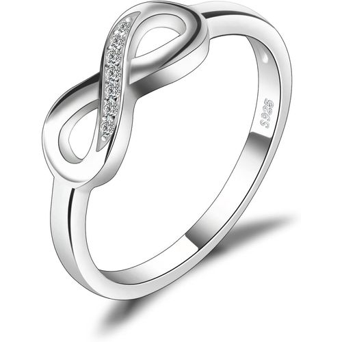 Bague De Promesse De N?ud: Bague En Argent Sterling Plaqué Or 14 Carats Avec Diamant Simulé Cz