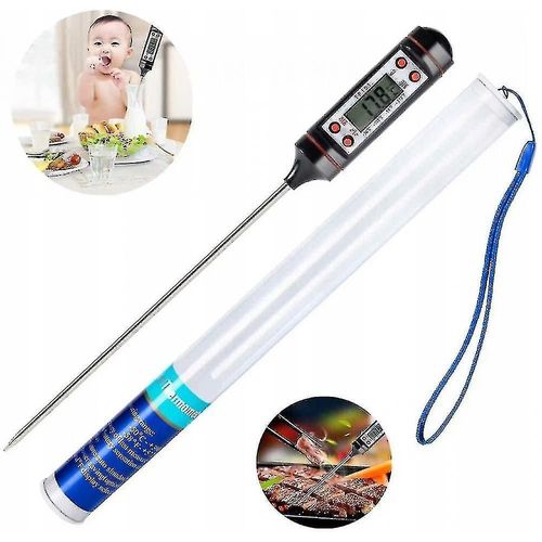 Accueil Thermomètre Thermomètre Numérique Électronique Pour Aliments Noirs (-50   300 ) - 