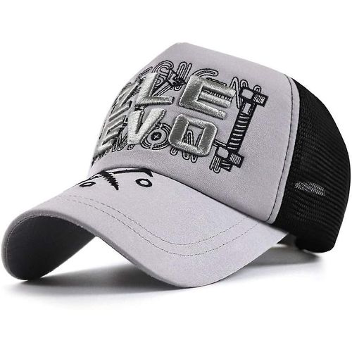 Casquette De Baseball En Maille Respirante Pour Homme Broderie Chapeau De Soleil Skateboard Casquette De Baseball