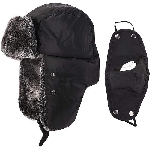 Unisexe Enfants Adolescents Trapper Chapeau Chaud Hiver Chapeau Oreille Bomber Chapeaux Faux Fourrure