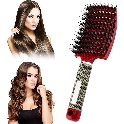 Brosse À Cheveux Démêlantes En Nylon Pour Cheveux Longs. Épais. Frisé. Sec Ou Endommagé 