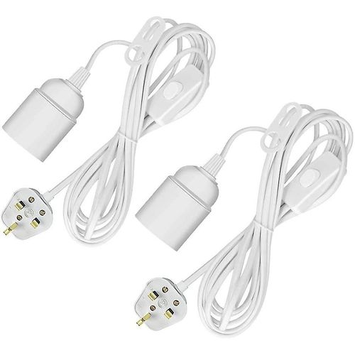 Suspension Luminaire Plafond Luminaire, 2 Pack E27 Support De Lampe Suspendu Pendentif