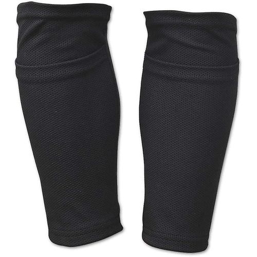 Shin Pad Chaussettes Noir Football Shin Pad Holder Sleeves Avec Pocket Can Holding