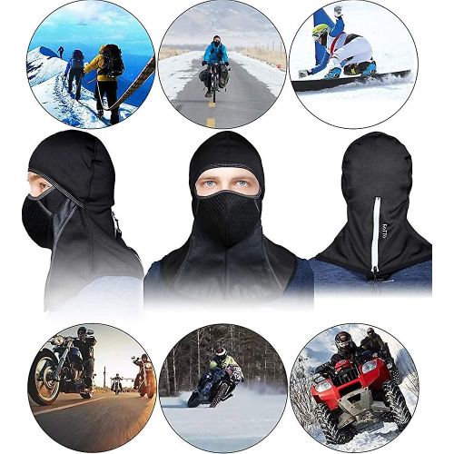 Acsergery Moto Cagoule Imperméable À L¿Eau Noir Moto Ski Cyclisme Sports De Plein Air Visage Cadeau
