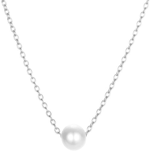 Boho Perle Pendentif Collier Or Flottant Perle Choker Collier Chaîne Minimaliste