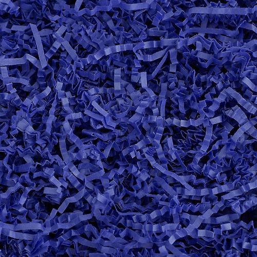 - 4 Oz - Royal Blue - Crinkle Cut Paper Shred Filler Great For Gift Wrapping,