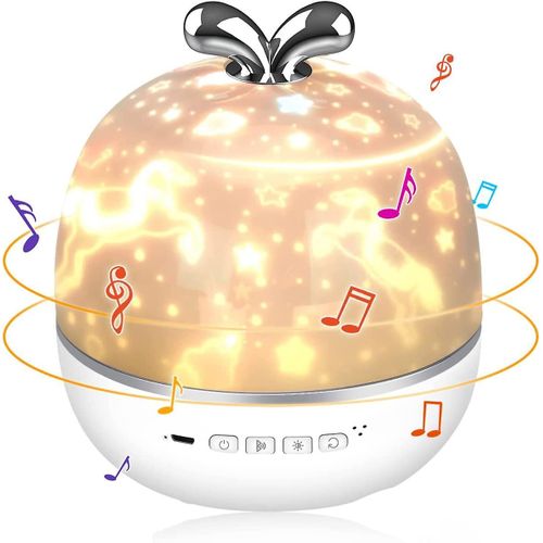 Projecteur d¿étoiles LED rotatif, projecteur Galaxy rechargeable Night Light avec