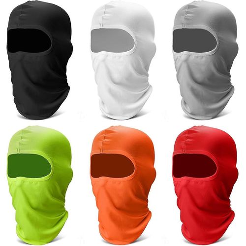 6 Pack Balaclava Ski Face Mask: Cooling Neck Gaiter Full Head Mask Face Cover