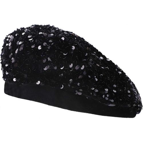 Béret À Paillettes Artiste Chapeau Bling Chapeaux De Béret Français Pour Femmes, Chapeau Bibi