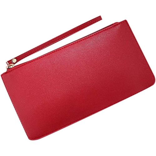 Petit porte-monnaie pour femmes avec fermeture éclair et grande capacité