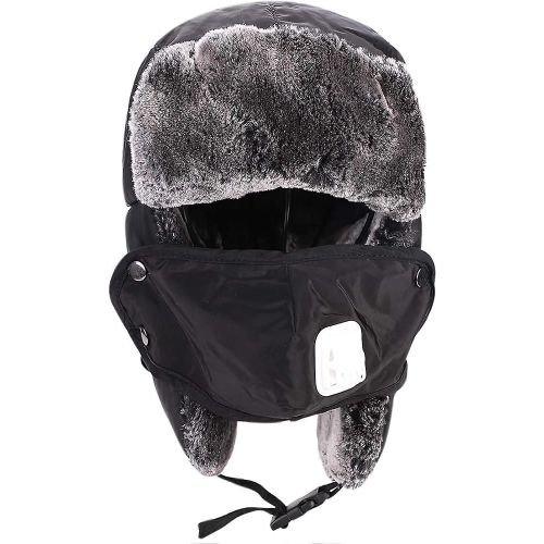 Chapeau Russe D¿Hiver Imperméable Pour Enfants Avec Protecteur Facial3-12 Ans