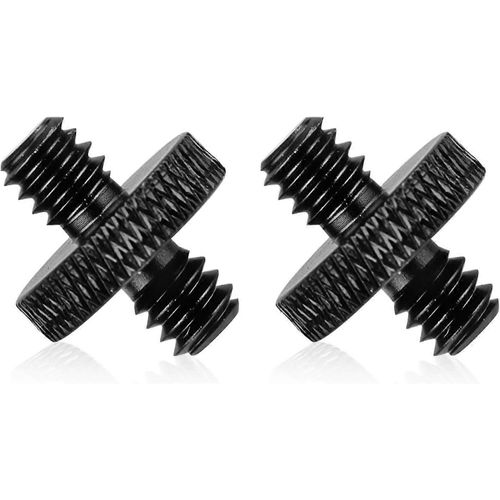 2pcs adaptateur de pied de micro, 1/4 mâle à 1/4 mâle caméra adaptateur de support de micro vis de micro