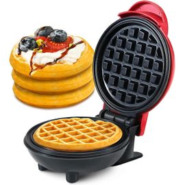 Mini gaufrier pour gaufres individuelles, pommes de terre rissolées, paninis, collations