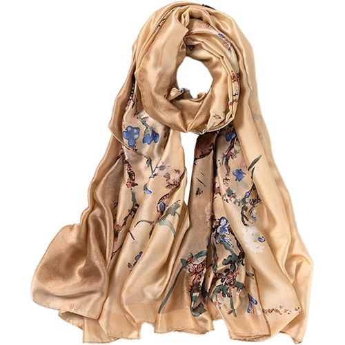 Foulards Satin Pour Femmes Dames Soyeux Olaof Echarpe Designer Large Shawl Wrap