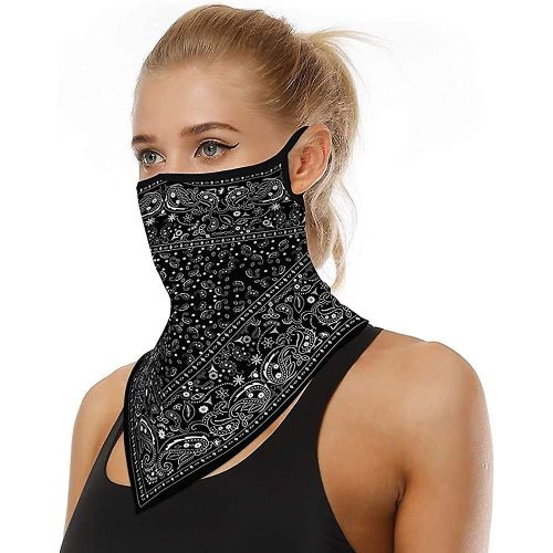 Unisexe Bandana Masque Facial Foulard Visage Rave Balaclava Cou Guêtres Poussière Tissu