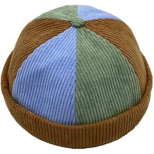 Acsergery Hommes Hatscap Hatsbeanie Worker Sailor Cap Brimless Cap Roulé Cuff Retro Fashion Gift