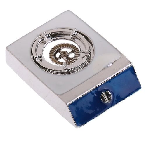1/12 Échelle Maison De Poupée Miniature Argent Métal Cuisinière À Gaz Unique Cuisinière Cuisinière