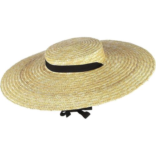 Straw Boater Hat Wide Brim Straw Hats Sun Hat Summer Hats For Women Uv Protection Breathab