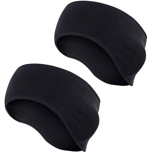 2pcs Sport Headbands Homme Polaire Polaire Couverture Complète Oreille Hiver Réchauffeurs Oreille Cache-Oreilles