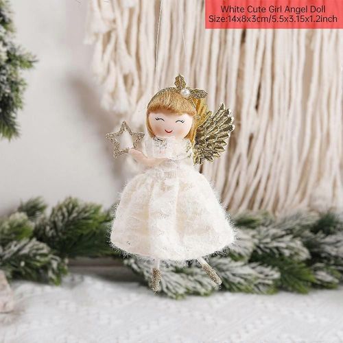 New Year Gift Boy Girl Cute Christmas Angel Doll Xmas Tree Ornament Noel Deco Christmas Decoration for Home Natal Navidad 2024