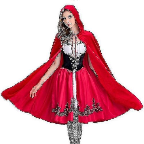 Petit Chaperon Rouge Femmes Cosplay Costume Cape Cape Manteau Déguisement