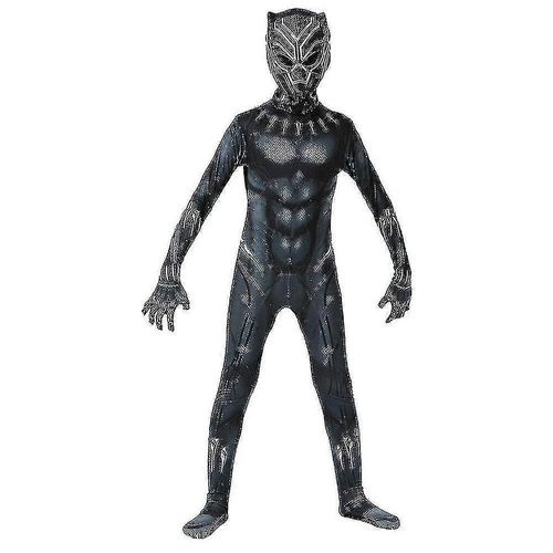 Carnival 2024halloween Kids Boys Girls Black Panther Cosplay Costume Party Jumpsuit Playsuit