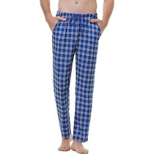 Homme Pyjama Bas Vérifié Long Lounge Pantalon Coton Sleepwear Nightwear Pant Acsergery Cadeau