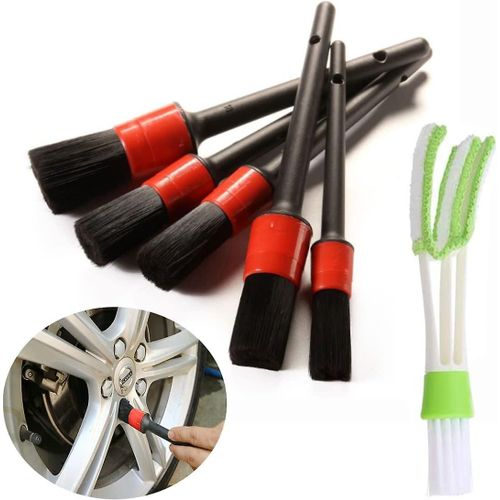Paquet De 6 Brosses De Nettoyage De Voiture - Intérieur Et Extérieur