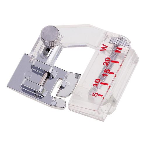 Machine à coudre Slant Presser Pied, Tissu Wrap Presser Pied Multifonctionnel Machine à coudre Ourlet Presse Pied (réglage libre) Roulement Ourlet Presse Pied