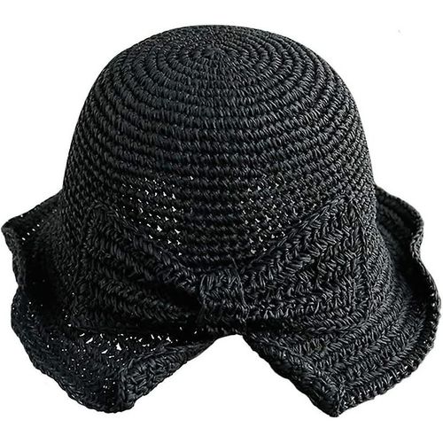 Acsergery Pliable Large Bord Doux Bord Paille Chapeau Soleil Chapeau Été Beach Hat Dames Filles Cadeau