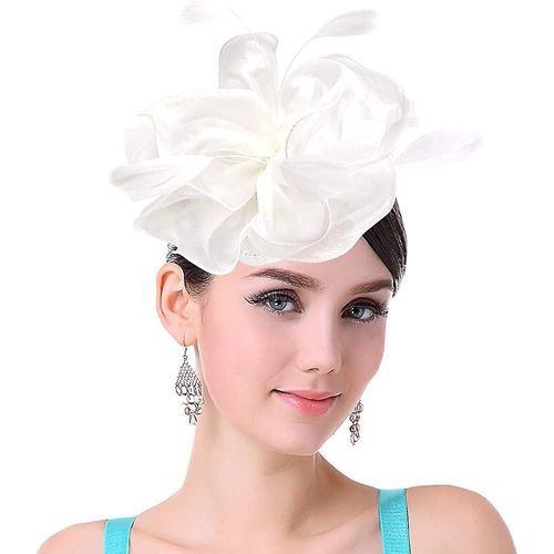 Bibi Fleur Organza Chapeau Chic Couvre-Chef Pour Femme