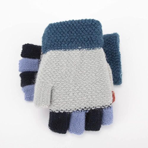 Gants Demi-Doigts Tricotés Gants Chauds Unisexes Pour Filles