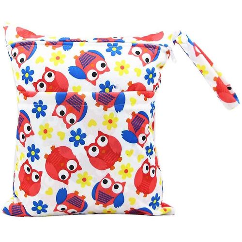 Sac À Couches En Tissu Imperméable À L¿Eau Zippé Sac De Rangement De Couche Réutilisable Organisateur De Couches