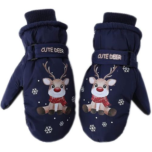 Enfants Mignon Rennes Gants De Ski Mitaines Super Warm Cartoon Antidérapant Snowboard Cadeau