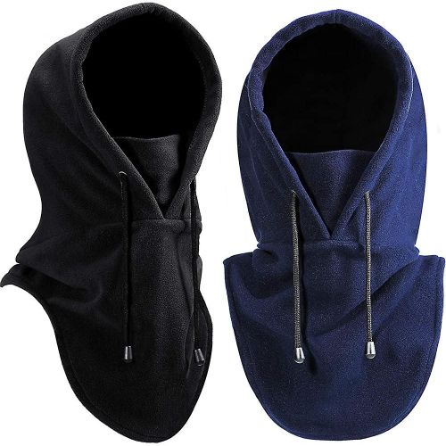2 Pièces Acsergery Polaire Cagoule Couvre-Visage Coupe-Vent Balaclava Headwrap Visage Foulard Cadeau