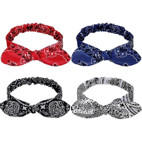 Bandeaux Retro Print Headbands Paisley Print Headwrap Pour Les Filles Et