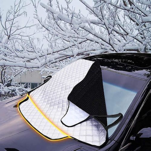 Housse de pare-brise Protecteur de pare-brise Frost Snow Ice Cover Écran avant Aluminium Acsergery Cadeau