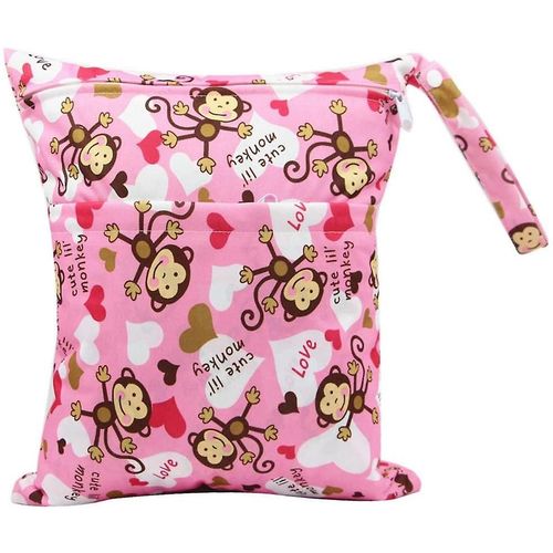Sac À Couches En Tissu Imperméable À L¿Eau Zippé Sac De Rangement De Couche Réutilisable Organisateur De Couches