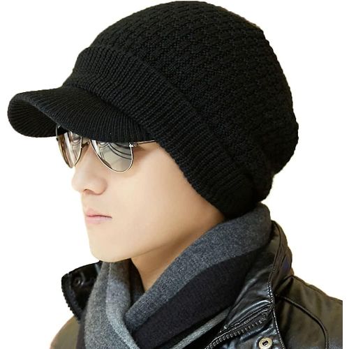Laine D¿Hiver Tricotée Bonnet Bonnet Ensembles Écharpe Polaire Masque Cou Chaud Snood Pour Hommes