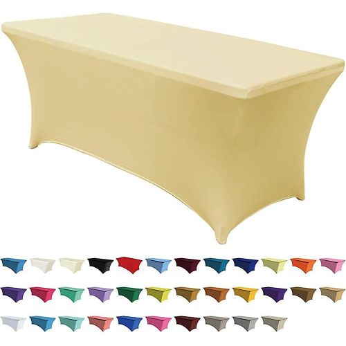 Nappes En Spandex Pour Acsergery 6 Ft Home Table Rectangulaire Aménagé Table Stretch Cover Cadeau