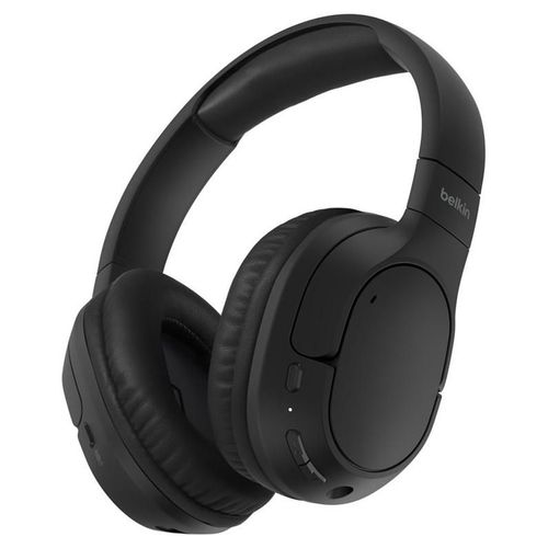Belkin SoundForm Surround - Écouteurs avec micro - circum-aural - Bluetooth - sans fil, filaire - USB-C, jack 3,5mm - noir