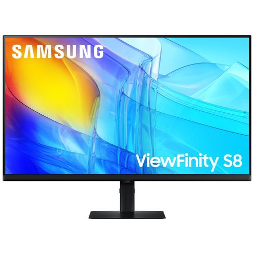 Samsung ViewFinity S8 S32D800EAU - S80D Series - écran LED - 32" - 3840 x 2160 UHD @ 60 Hz - VA - 350 cd/m² - 3000:1 - HDR10 - 5 ms - HDMI, DisplayPort - noir