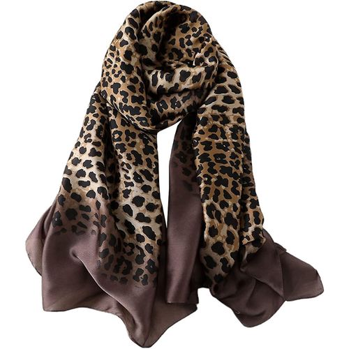 Olaof Foulard Pour Femmes Mode Légère Large Sunscreen Shawls Wraps Print Pattern Satin Long Olaof Scarf Pour Dames