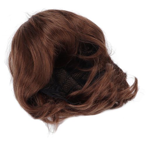 Perruque Courte Marron Clair Pour Homme - Cheveux Raides Pour Déguisement D'halloween