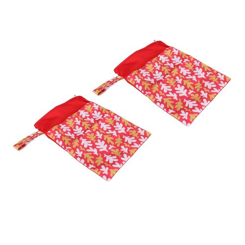Lot De 2 Sacs À Couches En Tissu Imperméables Avec Poches À Double Fermeture Éclair