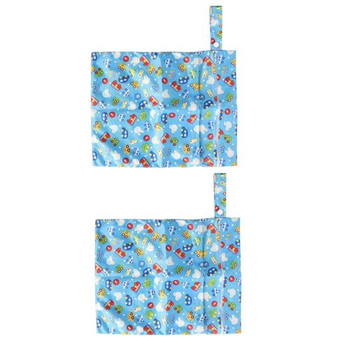Lot De 2 Sacs À Couches Humides/Sèches Pour Bébé Avec Deux Fermetures À Glissière