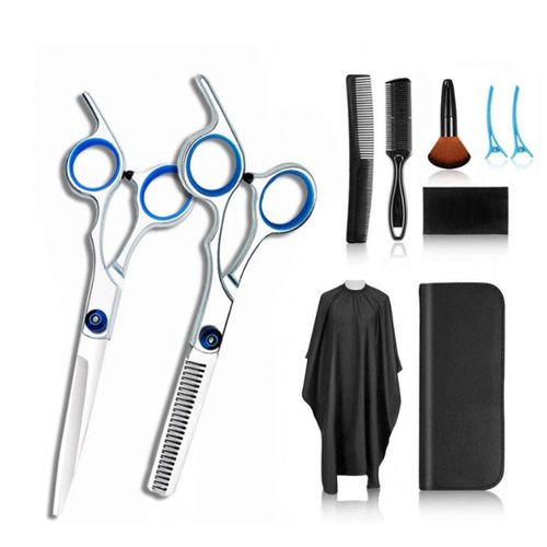 Ensemble De Ciseaux De Barbier Professionnels 10 Pièces - Kit De Ciseaux De Coiffure Pour Une Coupe De Cheveux De Précision 
