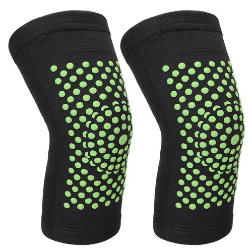 1 Paire De Genouillères Chauffantes Résistantes Au Froid Et Genouillères En Tricot Élastique Pour Le Soutien Des Articulations Sportives 